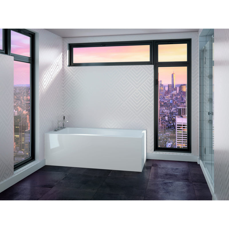 Neptune Zurich 3260 IFS AFR Acrylic Corner Left Drain Bathtub in White – 220048-000-001-001